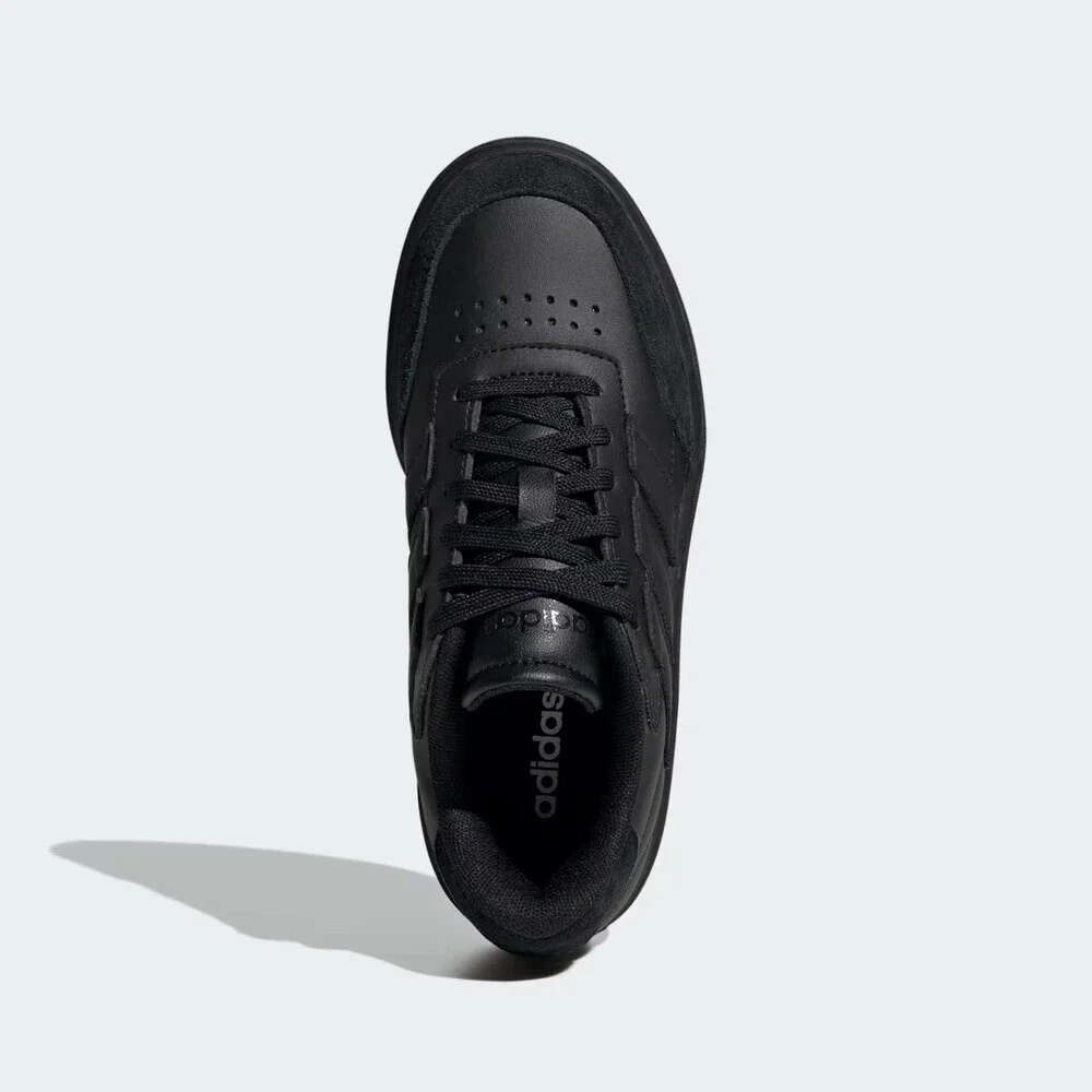 Adidas Courtblock ID6502 Sneakers Kids US 5.5 Black Low Top Comfort Shoes VER212